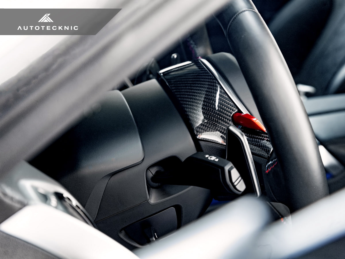 AutoTecknic Replacement Carbon Steering Wheel Top Cover - F97 X3M | F98 X4M-Interior-Silicon Valley Bimmer