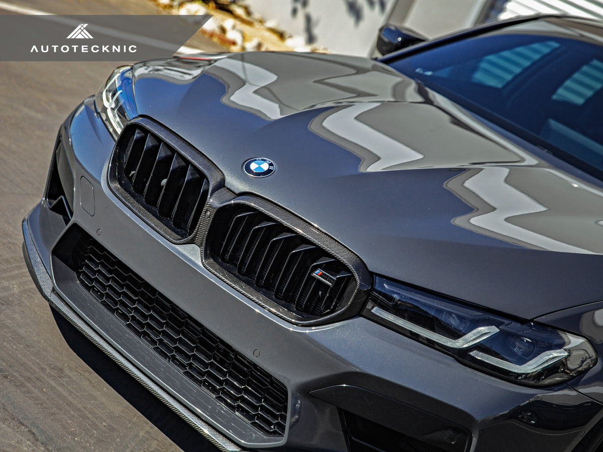 AutoTecknic Replacement Dry Carbon Grille Surround - F90 M5 LCI-Exterior-Silicon Valley Bimmer