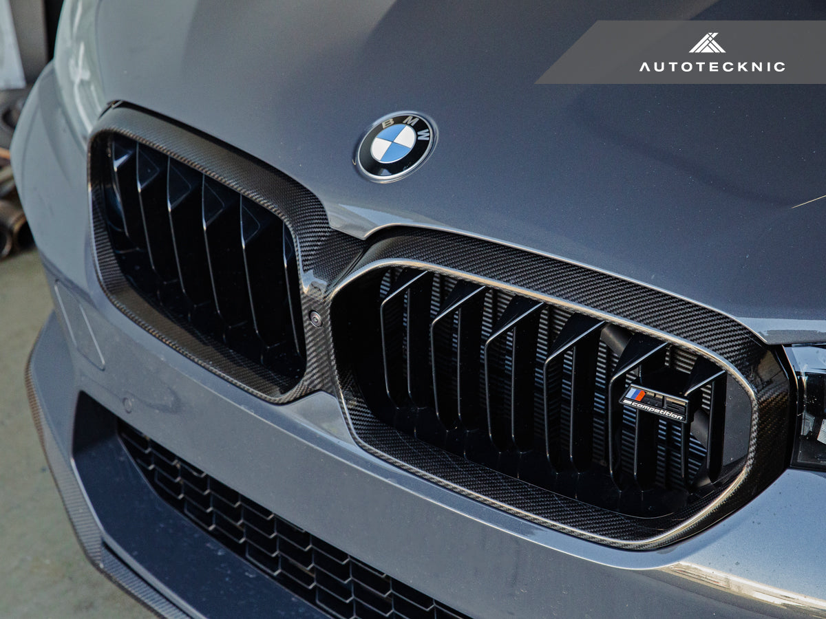 AutoTecknic Replacement Dry Carbon Grille Surround - F90 M5 LCI-Exterior-Silicon Valley Bimmer
