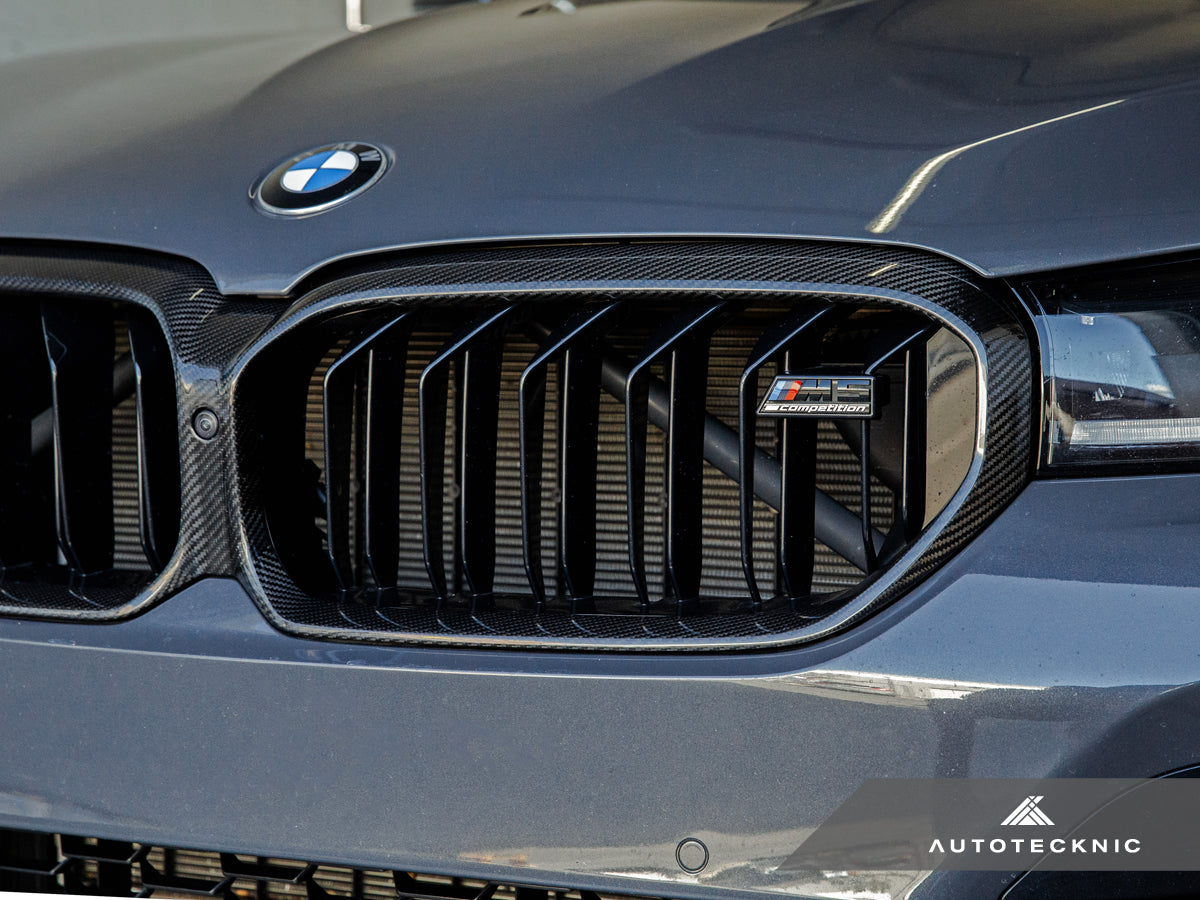 AutoTecknic Replacement Dry Carbon Grille Surround - F90 M5 LCI-Exterior-Silicon Valley Bimmer