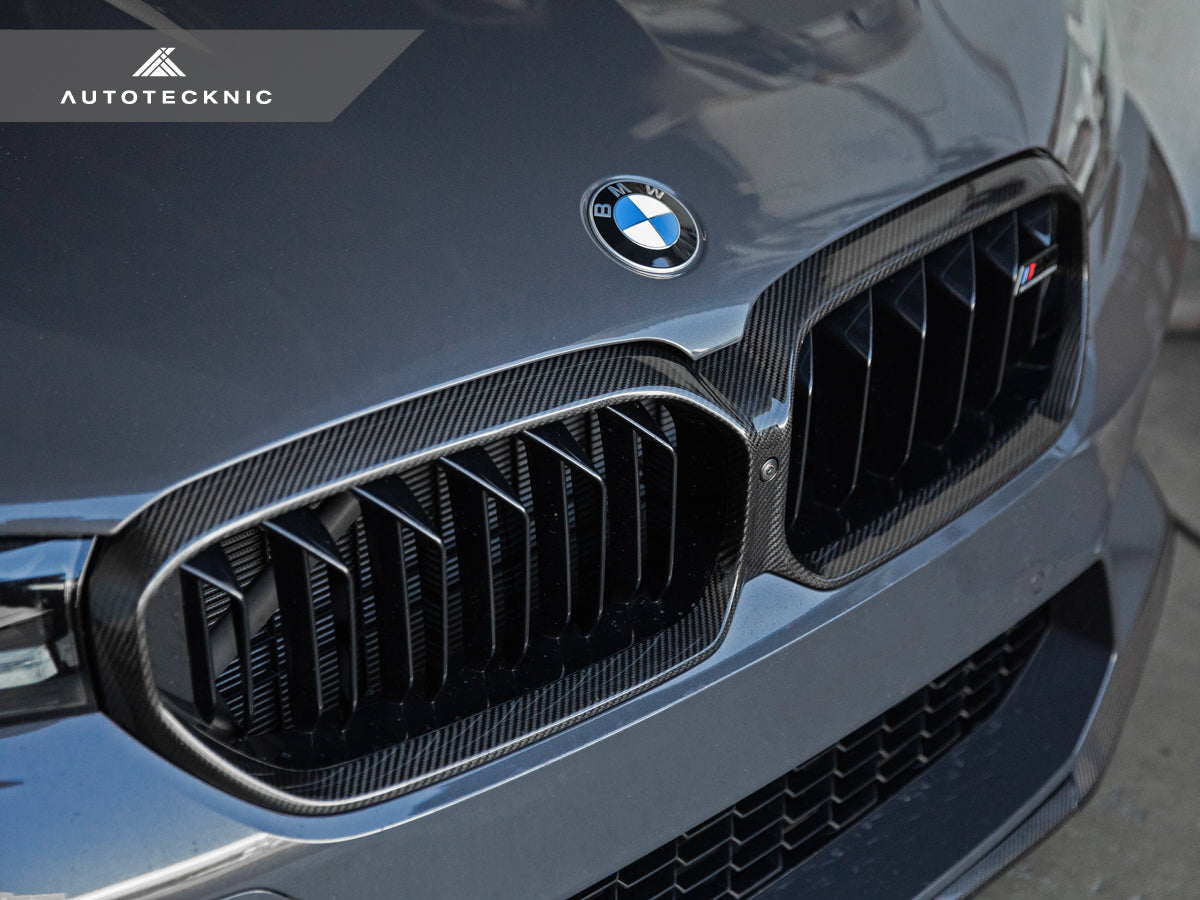 AutoTecknic Replacement Dry Carbon Grille Surround - F90 M5 LCI-Exterior-Silicon Valley Bimmer