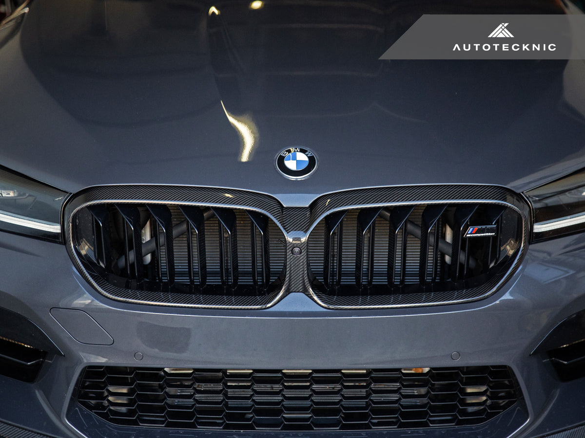 AutoTecknic Replacement Dry Carbon Grille Surround - F90 M5 LCI-Exterior-Silicon Valley Bimmer