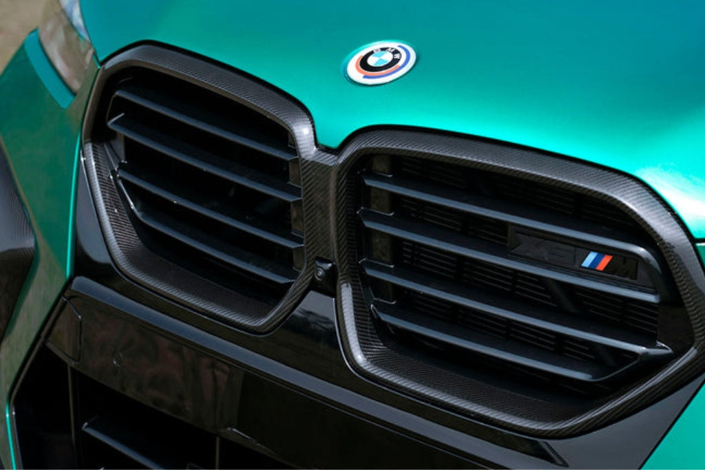 AutoTecknic Replacement Dry Carbon Grille Surround - F95 X5M LCI | F96 X6M LCI-Exterior-Silicon Valley Bimmer