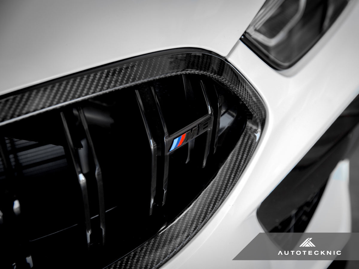 AutoTecknic Replacement Dry Carbon Grille Surround - F9X M8-Exterior-Silicon Valley Bimmer