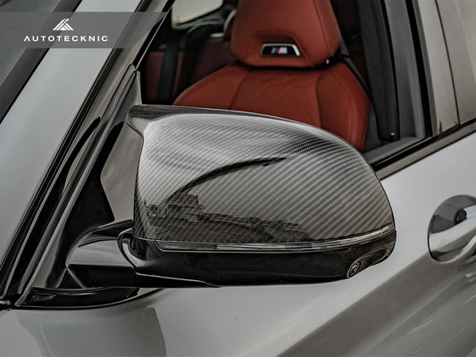 AutoTecknic Replacement Dry Carbon Mirror Covers - F95 X5M | F96 X6M-Exterior-Silicon Valley Bimmer