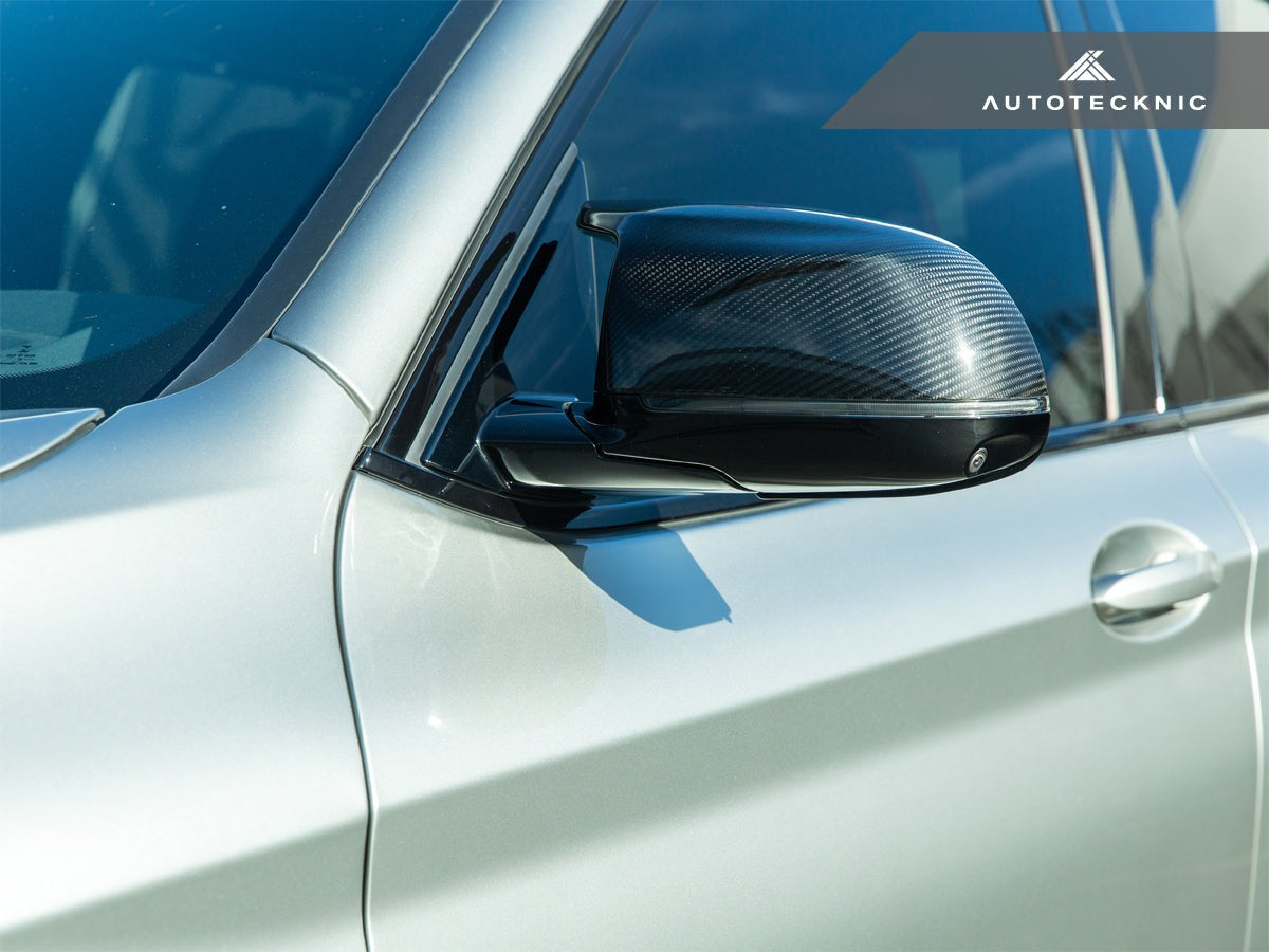AutoTecknic Replacement Dry Carbon Mirror Covers - G05 X5 M60i | G06 X6 M60i-Exterior-Silicon Valley Bimmer
