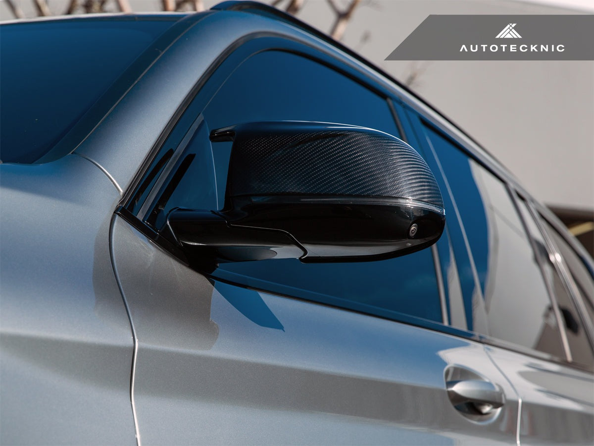 AutoTecknic Replacement Dry Carbon Mirror Covers - G05 X5 M60i | G06 X6 M60i-Exterior-Silicon Valley Bimmer