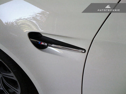 AutoTecknic Replacement Glazing Black Fender Gills - E90 Sedan/ E92 Coupe/ E93 Cabrio | M3-Exterior-Silicon Valley Bimmer