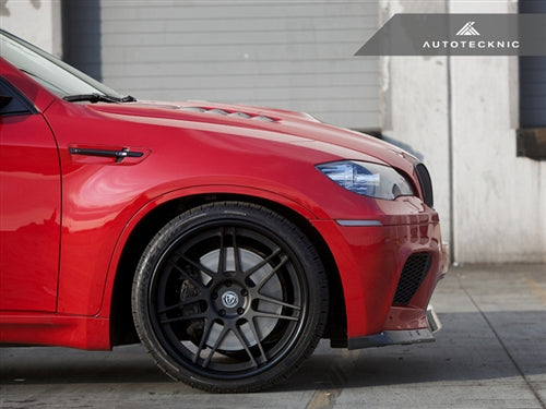 AutoTecknic Replacement Stealth Black Fender Gills - E71 X6M-Silicon Valley Bimmer