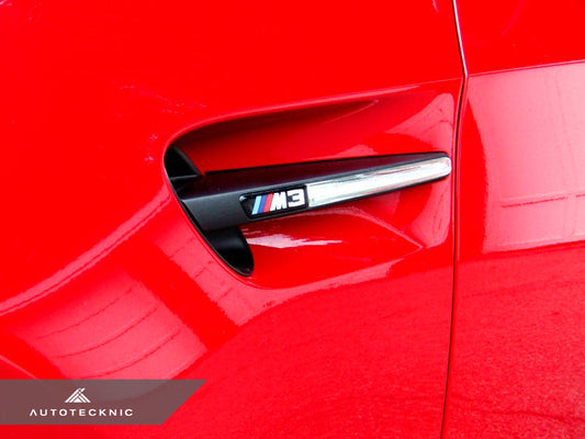 AutoTecknic Replacement Stealth Black Fender Gills - E90 Sedan / E92 Coupe / E93 Cabrio M3-Exterior-Silicon Valley Bimmer