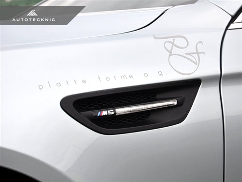 AutoTecknic Replacement Stealth Black Fender Vents - F10 M5-Silicon Valley Bimmer