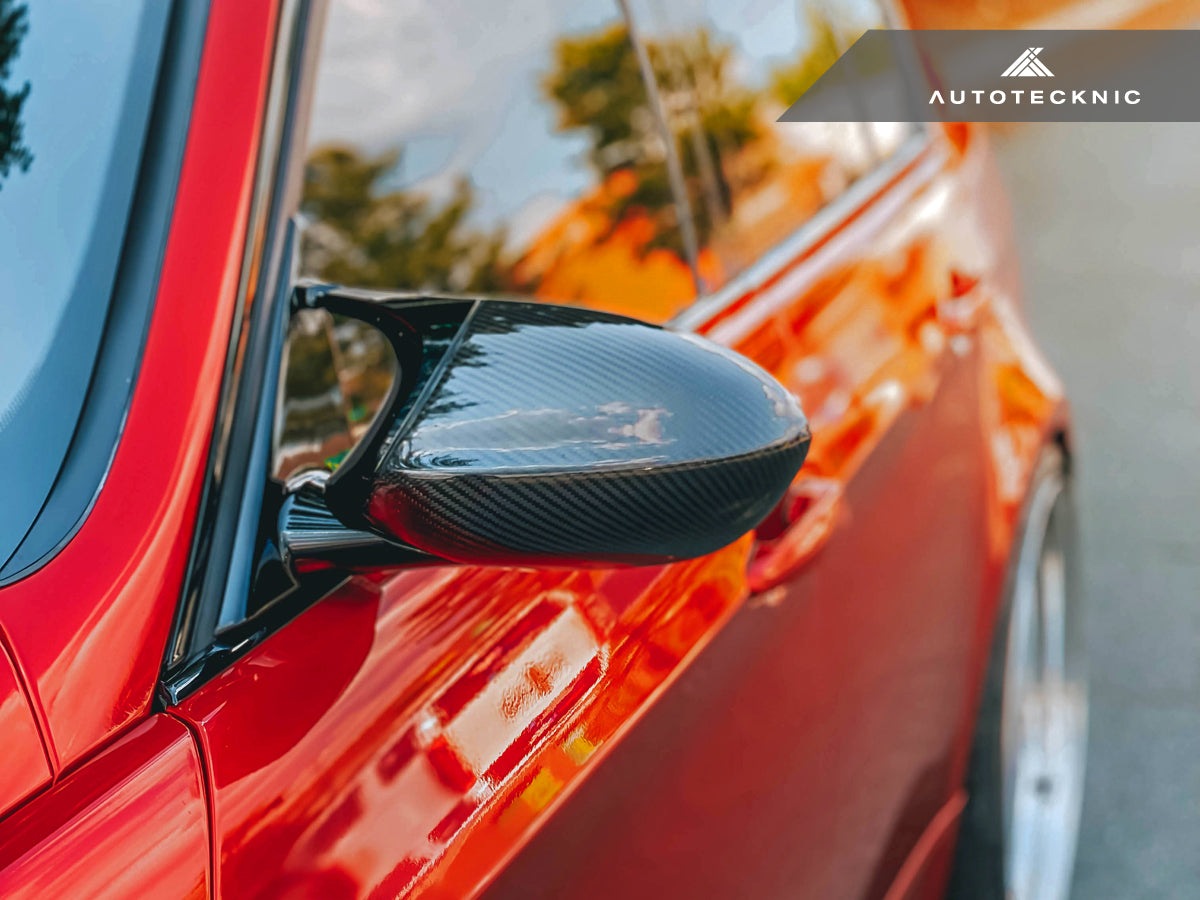 AutoTecknic Replacement Version II Dry Carbon Mirror Covers - E9X M3 | E82 1M-Exterior-Silicon Valley Bimmer