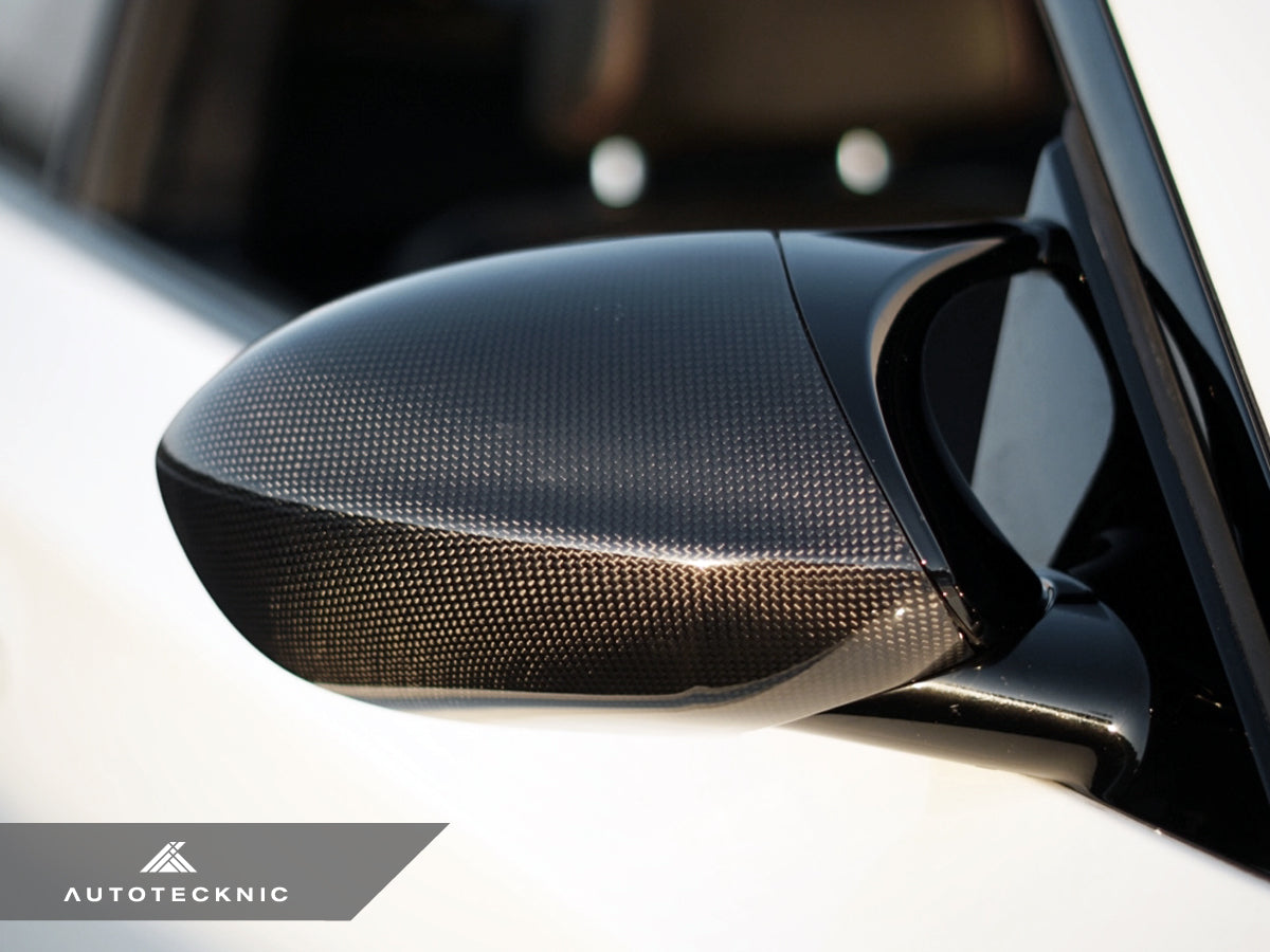 AutoTecknic Replacement Version II Dry Carbon Mirror Covers - E9X M3 | E82 1M-Exterior-Silicon Valley Bimmer
