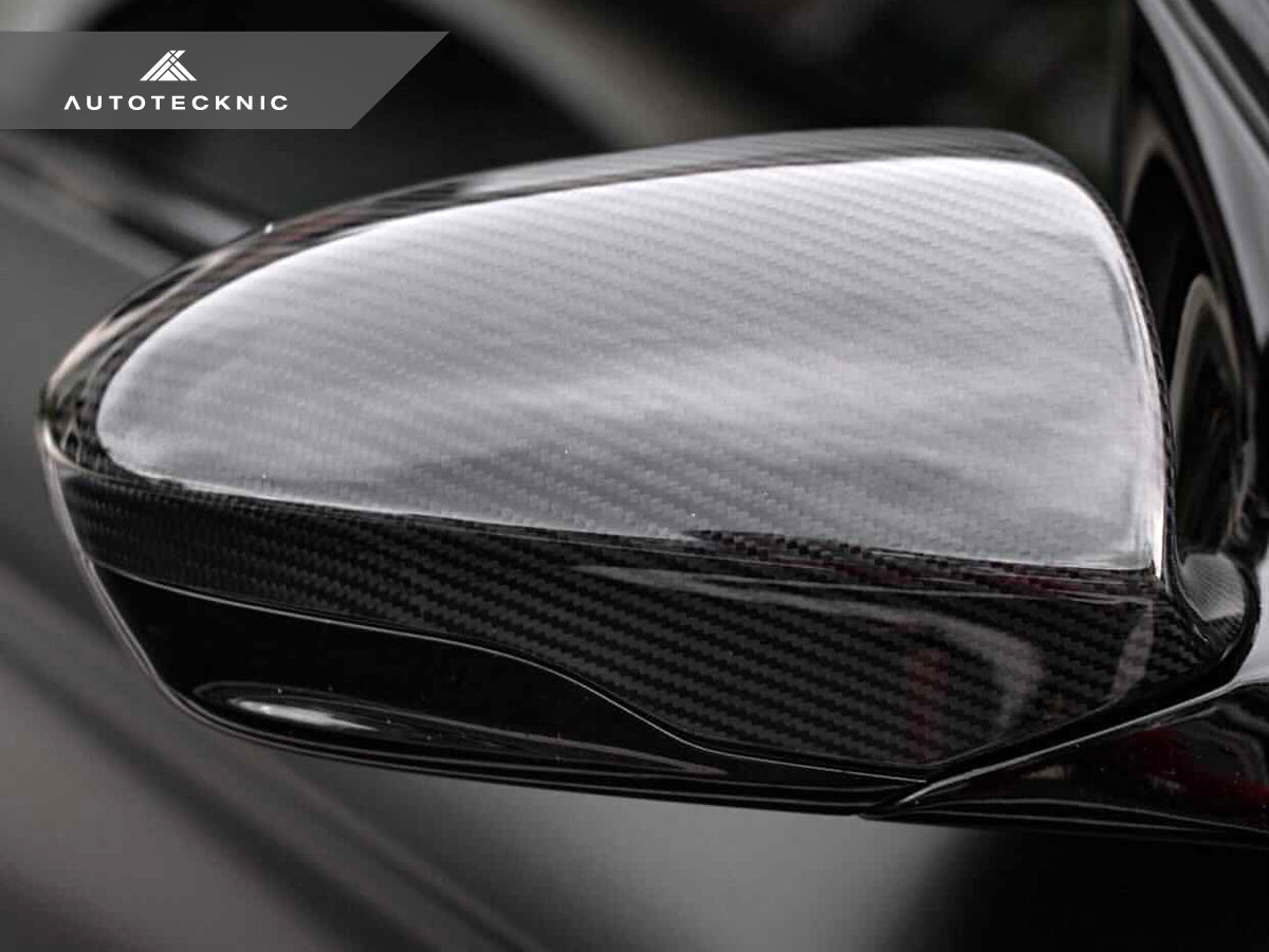 AutoTecknic Replacement Version II Dry Carbon Mirror Covers - F06/ F12/ F13 M6-Exterior-Silicon Valley Bimmer