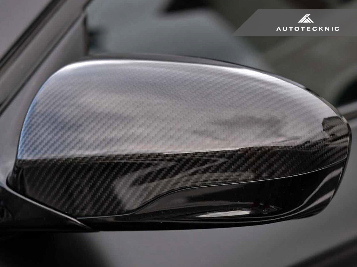 AutoTecknic Replacement Version II Dry Carbon Mirror Covers - F06/ F12/ F13 M6-Exterior-Silicon Valley Bimmer