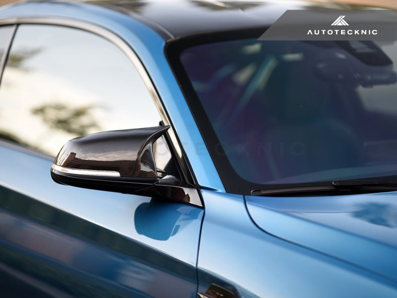 AutoTecknic Replacement Version II M-Inspired Dry Carbon Mirror Covers - F87 M2 | F22 2-Series | F30 3-Series | F32/ F36 4-Series-Exterior-Silicon Valley Bimmer