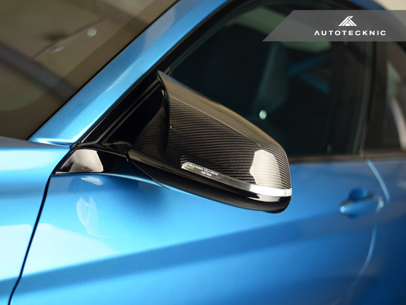 AutoTecknic Replacement Version II M-Inspired Dry Carbon Mirror Covers - F87 M2 | F22 2-Series | F30 3-Series | F32/ F36 4-Series-Exterior-Silicon Valley Bimmer
