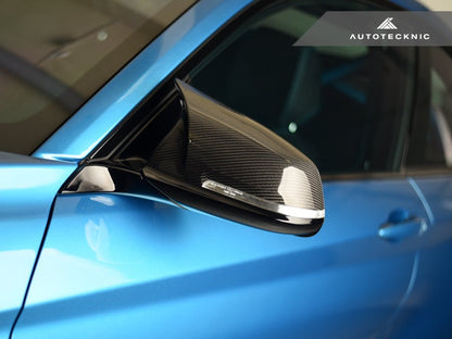 AutoTecknic Replacement Version II M-Inspired Dry Carbon Mirror Covers - F87 M2 | F22 2-Series | F30 3-Series | F32/ F36 4-Series-Exterior-Silicon Valley Bimmer