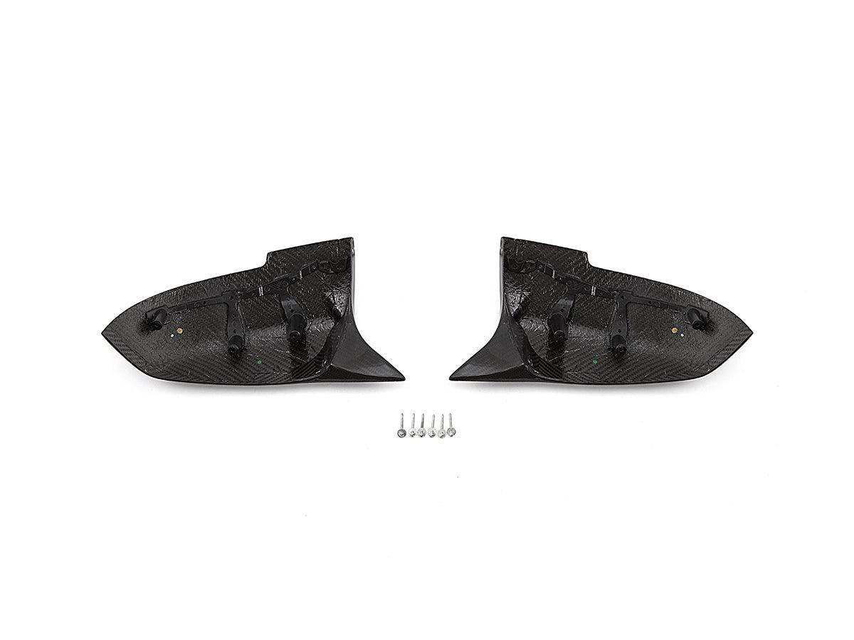 AutoTecknic Replacement Version II M-Inspired Dry Carbon Mirror Covers - F87 M2 | F22 2-Series | F30 3-Series | F32/ F36 4-Series-Exterior-Silicon Valley Bimmer