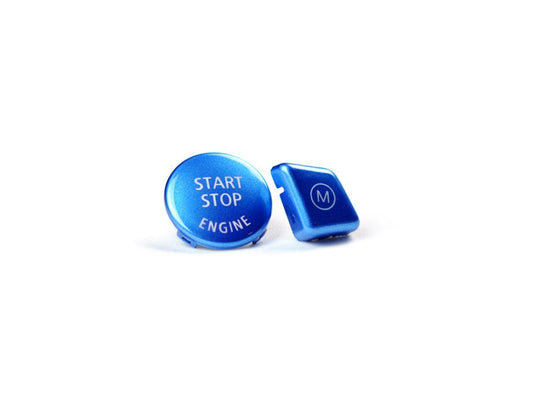 AutoTecknic Royal Blue M Button - E60 M5 | E63/ E64 M6-Interior-Silicon Valley Bimmer