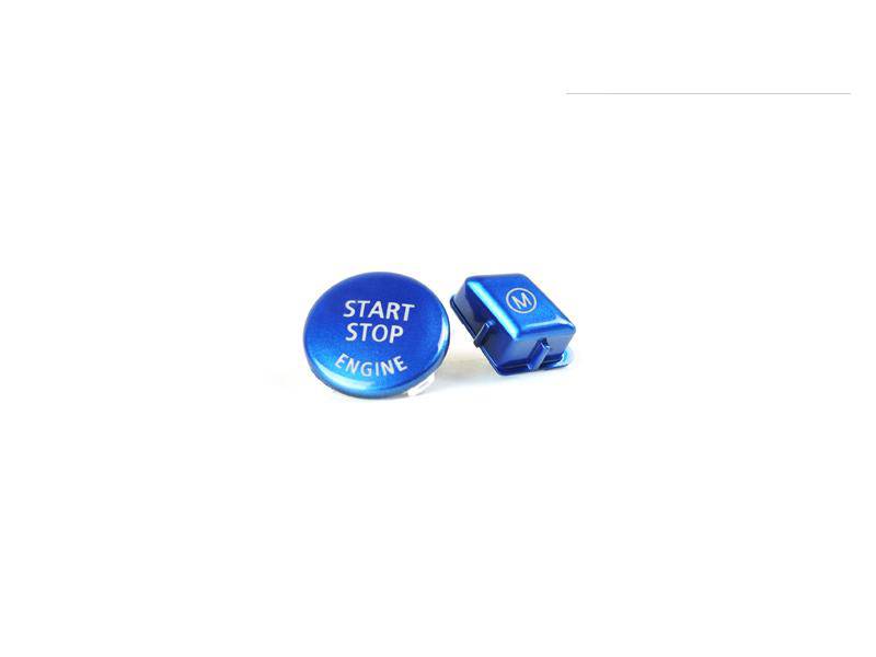 AutoTecknic Royal Blue M Button - E82 1M-Interior-Silicon Valley Bimmer