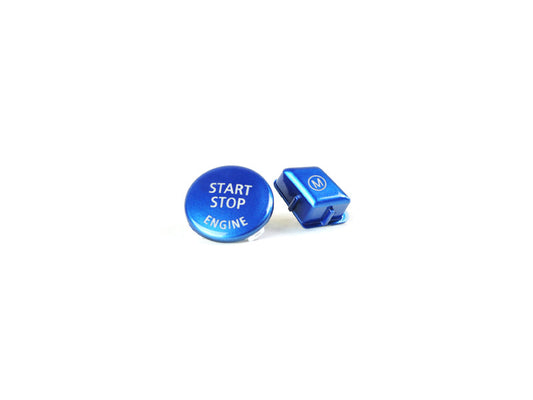 AutoTecknic Royal Blue M Button - E9X M3-Interior-Silicon Valley Bimmer