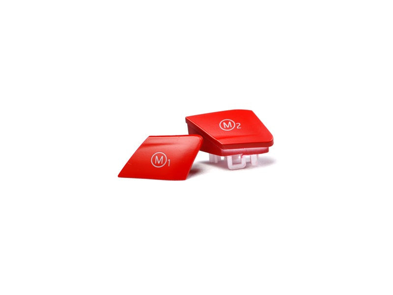 AutoTecknic Satin Red M1/ M2 Button Set - F06/ F12/ F13 M6-Interior-Silicon Valley Bimmer