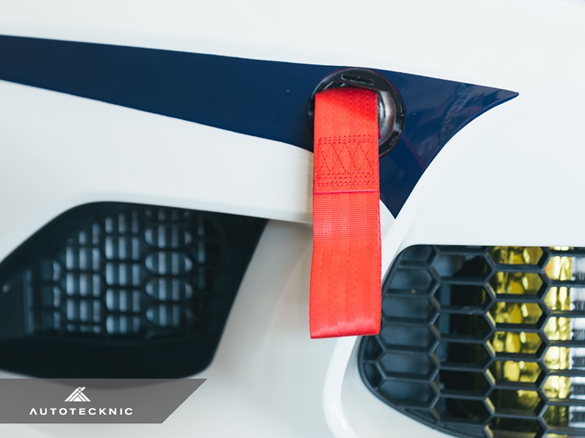 AutoTecknic Stainless Steel Tow Strap - F87 M2 | F80 M3 | F82/ F83 M4-Exterior-Silicon Valley Bimmer