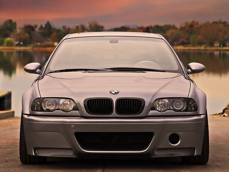 AutoTecknic Stealth Black Front Grille Set - E46 3-Series Coupe Pre-Facelift | M3-Exterior-Silicon Valley Bimmer
