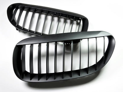 AutoTecknic Stealth Black Front Grille Set - E63/ E64 6-Series & M6-Exterior-Silicon Valley Bimmer