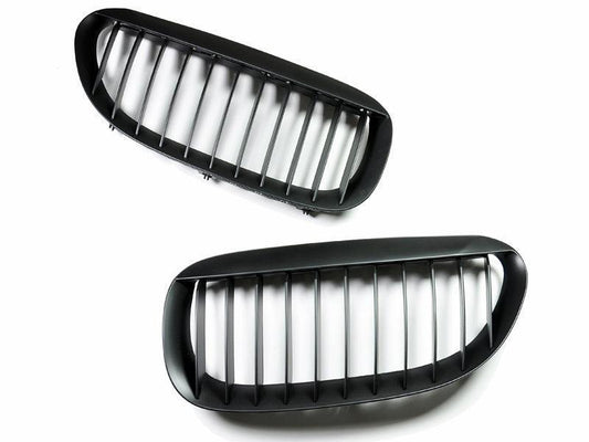 AutoTecknic Stealth Black Front Grille Set - E63/ E64 6-Series & M6-Exterior-Silicon Valley Bimmer
