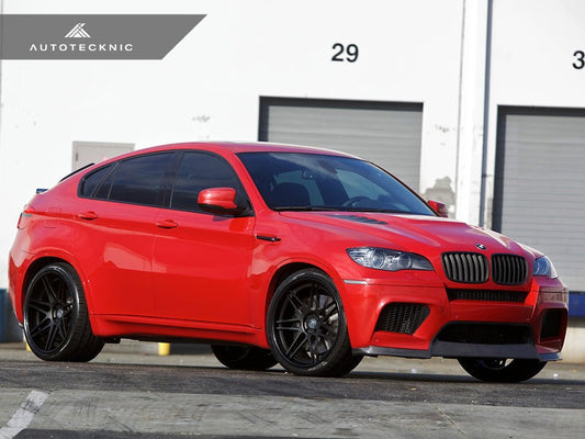 AutoTecknic Stealth Black Front Grille Set - E70 X5 / X5M | E71 X6 / X6M-Exterior-Silicon Valley Bimmer