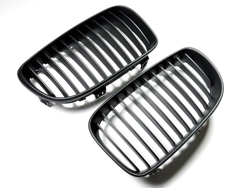 AutoTecknic Stealth Black Front Grille Set - E82 1-Series & 1M-Exterior-Silicon Valley Bimmer