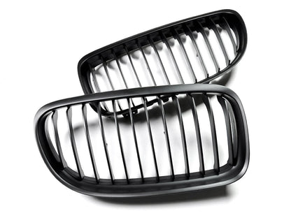 AutoTecknic Stealth Black Front Grille Set - E90 3-Series LCI-Exterior-Silicon Valley Bimmer