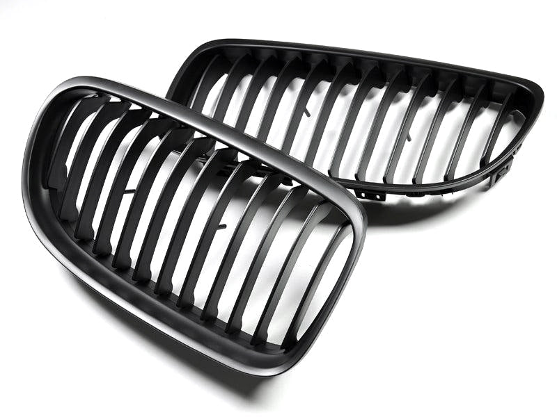 AutoTecknic Stealth Black Front Grille Set - E90 3-Series LCI-Exterior-Silicon Valley Bimmer