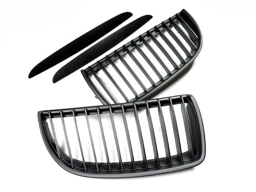 AutoTecknic Stealth Black Front Grille Set - E90 Sedan / E91 Wagon | 3 Series-Exterior-Silicon Valley Bimmer
