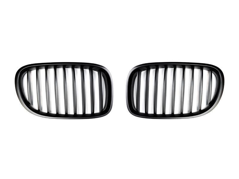 AutoTecknic Stealth Black Front Grille Set - F01/ F02 7-Series LCI-Exterior-Silicon Valley Bimmer