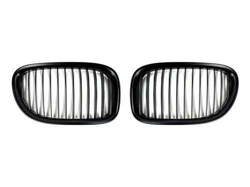 AutoTecknic Stealth Black Front Grille Set - F01/ F02 7-Series-Silicon Valley Bimmer