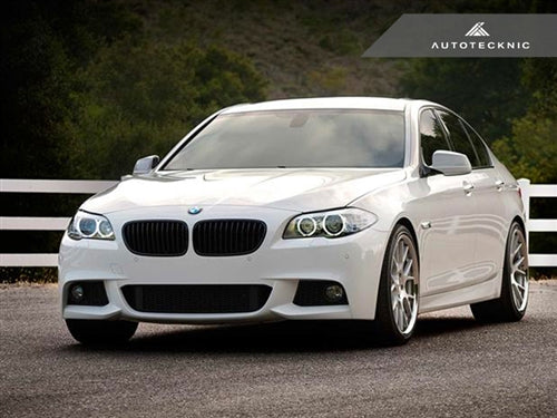 AutoTecknic Stealth Black Front Grille Set - F10 Sedan/ F11 Wagon | 5-Series-Exterior-Silicon Valley Bimmer
