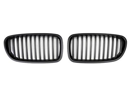 AutoTecknic Stealth Black Front Grille Set - F10 Sedan/ F11 Wagon | 5-Series-Exterior-Silicon Valley Bimmer