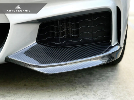 AutoTecknic Vacuumed Carbon Fiber Aero Splitters - F32/ F33/ F36 4-Series M-Sport-Silicon Valley Bimmer