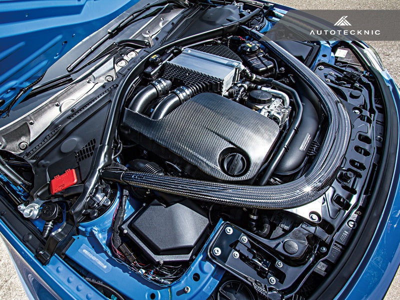 AutoTecknic Vacuumed Carbon Fiber Engine Cover - F80 M3 | F82 M4-Exterior-Silicon Valley Bimmer