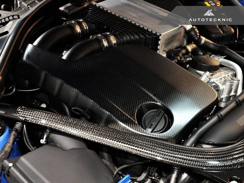 AutoTecknic Vacuumed Carbon Fiber Engine Cover - F80 M3 | F82 M4-Exterior-Silicon Valley Bimmer