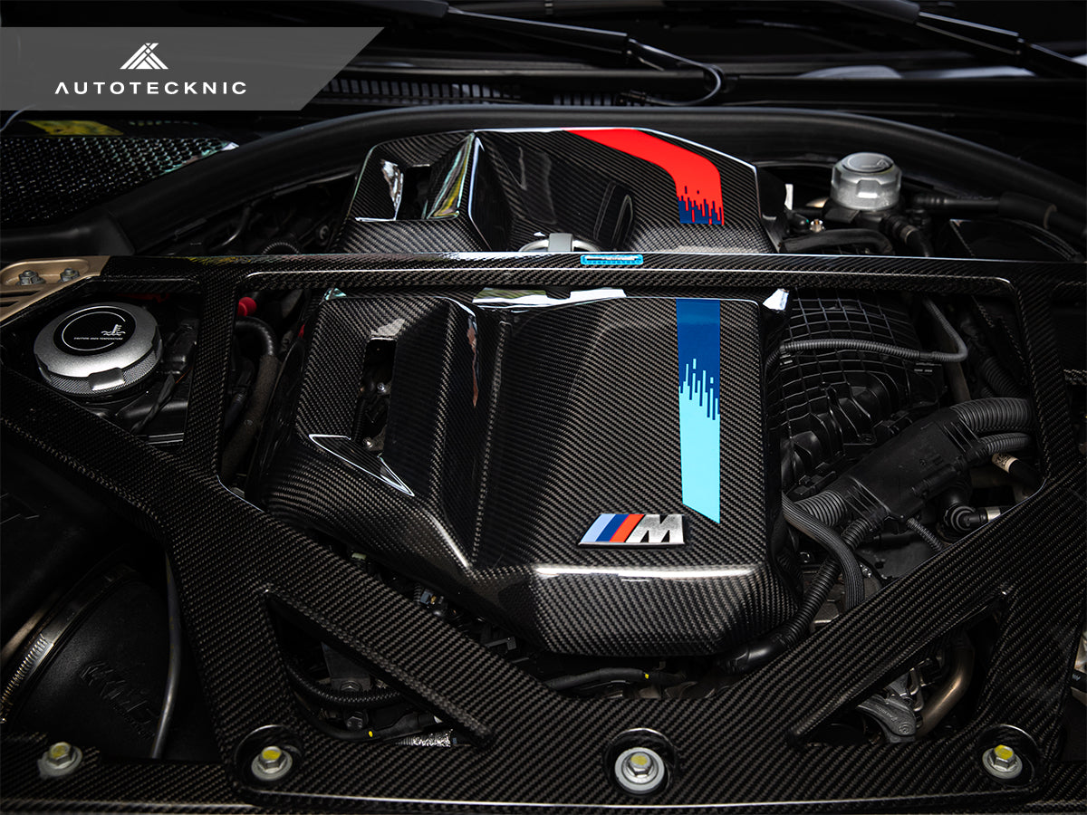 AutoTecknic Version II Dry Carbon Fiber Engine Cover - G80 M3 | G82/ G83 M4 | G87 M2-Exterior-Silicon Valley Bimmer