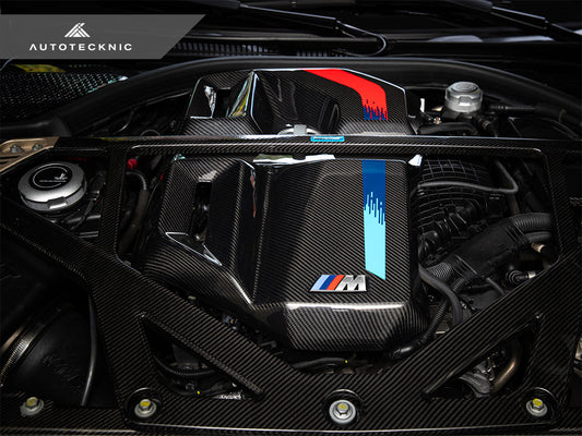 AutoTecknic Version II Dry Carbon Fiber Engine Cover - G80 M3 | G82/ G83 M4 | G87 M2-Exterior-Silicon Valley Bimmer