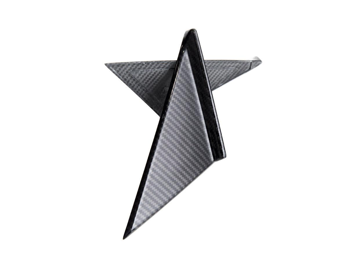AutoTecknic Version III Dry Carbon Side Mirror Wind Deflector Set - A90 Supra 2020-Up-Exterior-Silicon Valley Bimmer