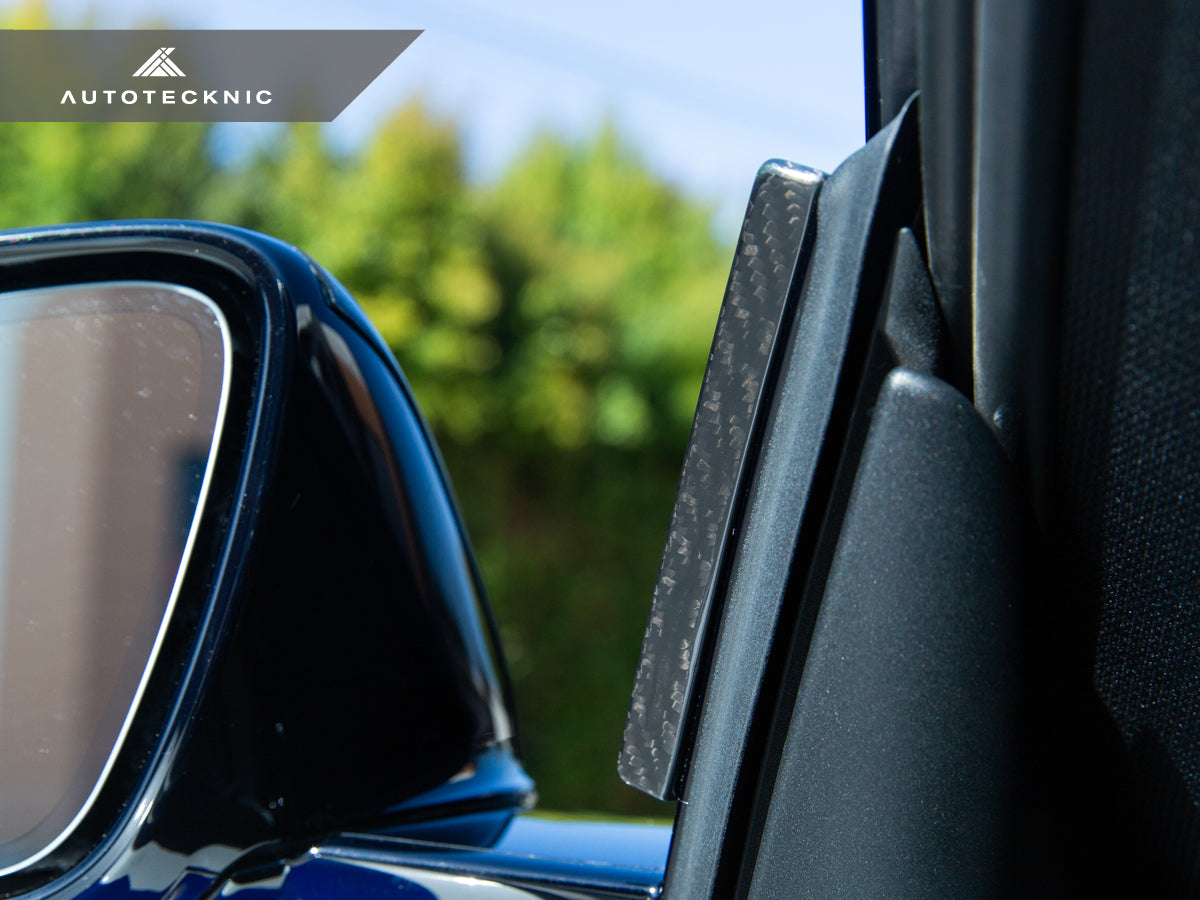 AutoTecknic Version III Dry Carbon Side Mirror Wind Deflector Set - A90 Supra 2020-Up-Exterior-Silicon Valley Bimmer