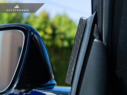 AutoTecknic Version III Dry Carbon Side Mirror Wind Deflector Set - A90 Supra 2020-Up-Exterior-Silicon Valley Bimmer