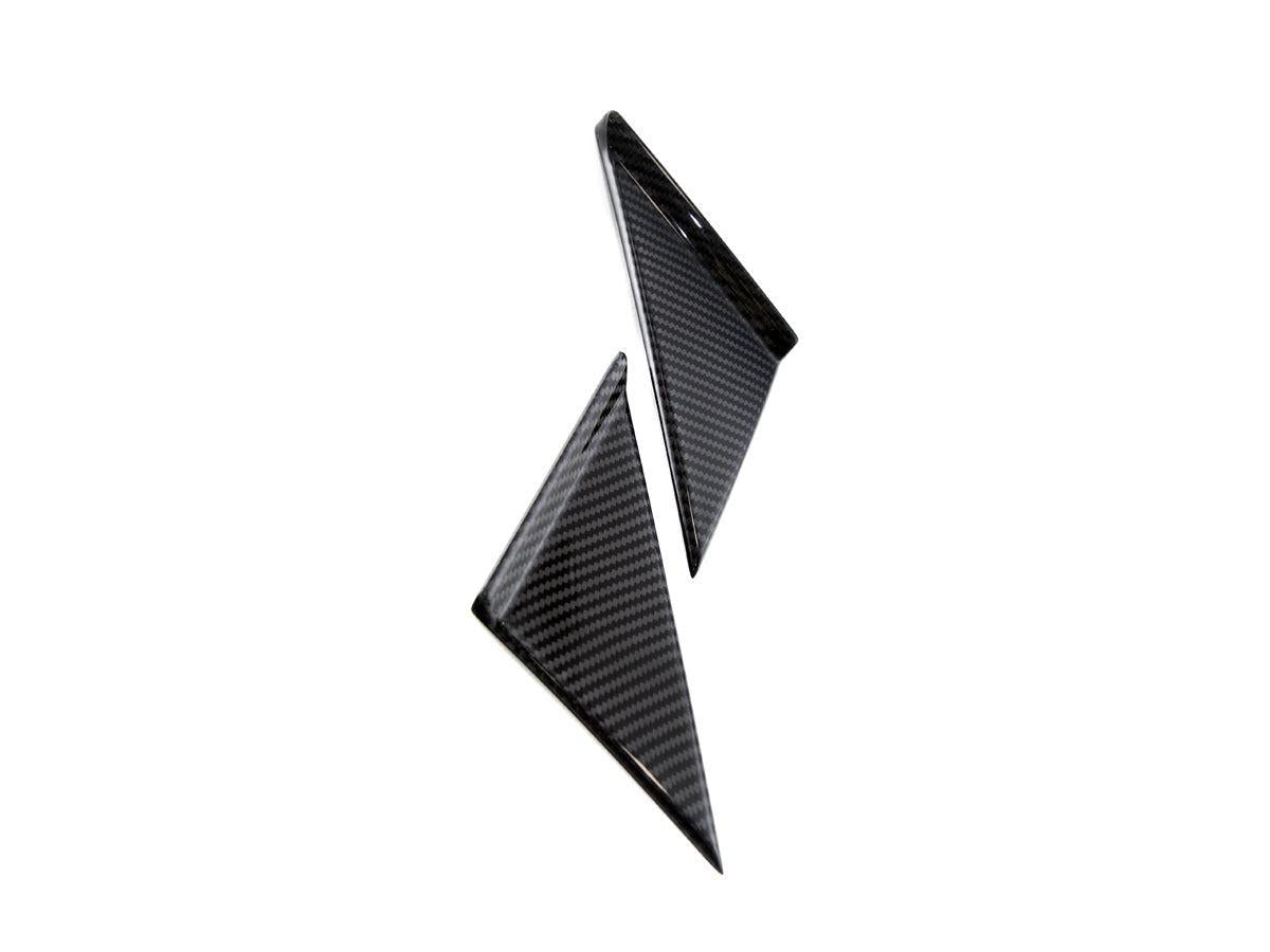 AutoTecknic Version III Dry Carbon Side Mirror Wind Deflector Set - A90 Supra 2020-Up-Exterior-Silicon Valley Bimmer