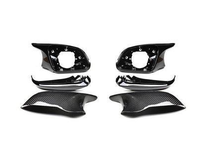 AutoTecknic Version III M-Inspired Dry Carbon Mirror Housing Kit - F22 2-Series | F30 3-Series | F32 4-Series | F87 M2-Exterior-Silicon Valley Bimmer